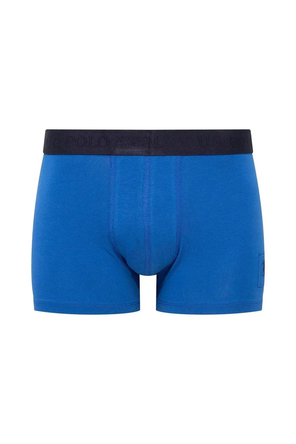 U.s Polo Assn. 80504 Erkek Pamuklu 3'lü Boxer-Lacivert&Baskılı&Saks