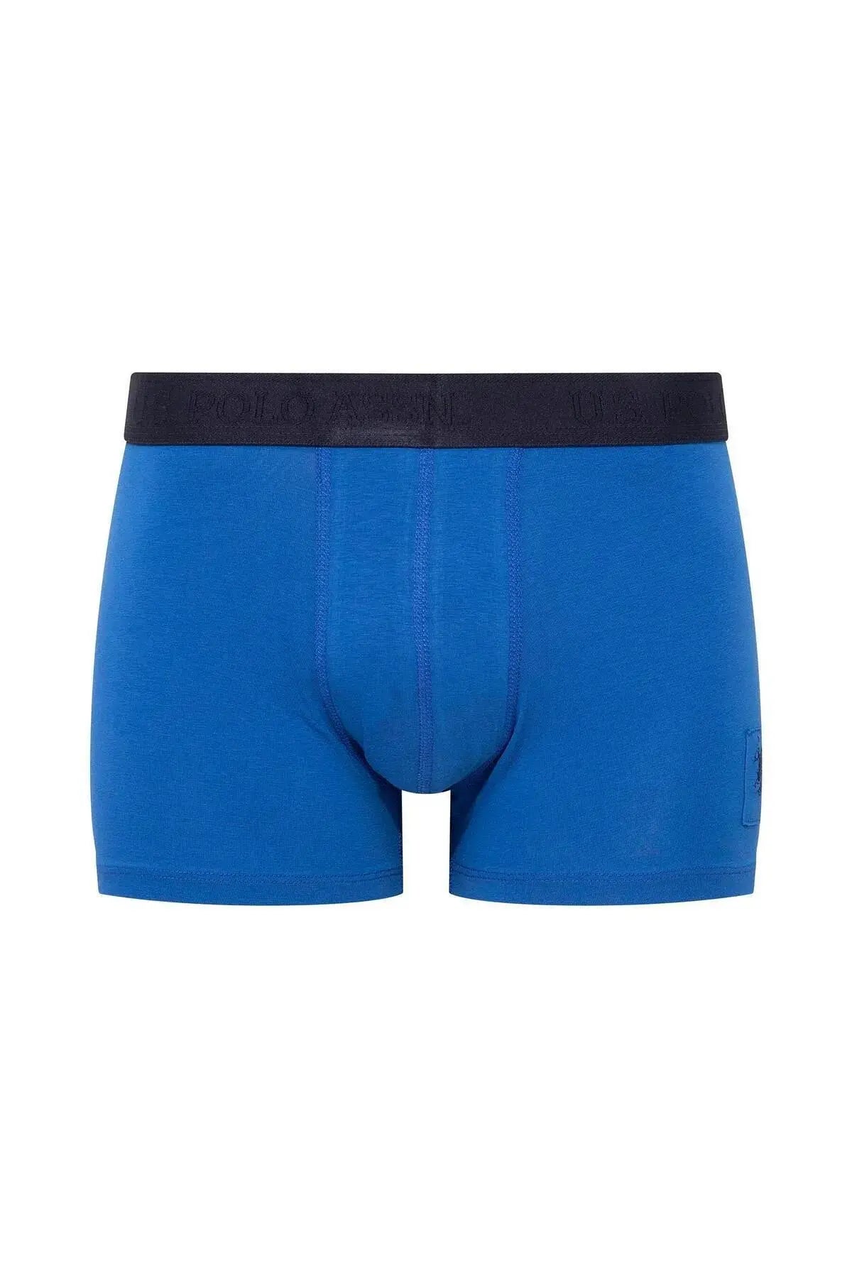 U.s Polo Assn. 80504 Erkek Pamuklu 3'lü Boxer-Lacivert&Baskılı&Saks