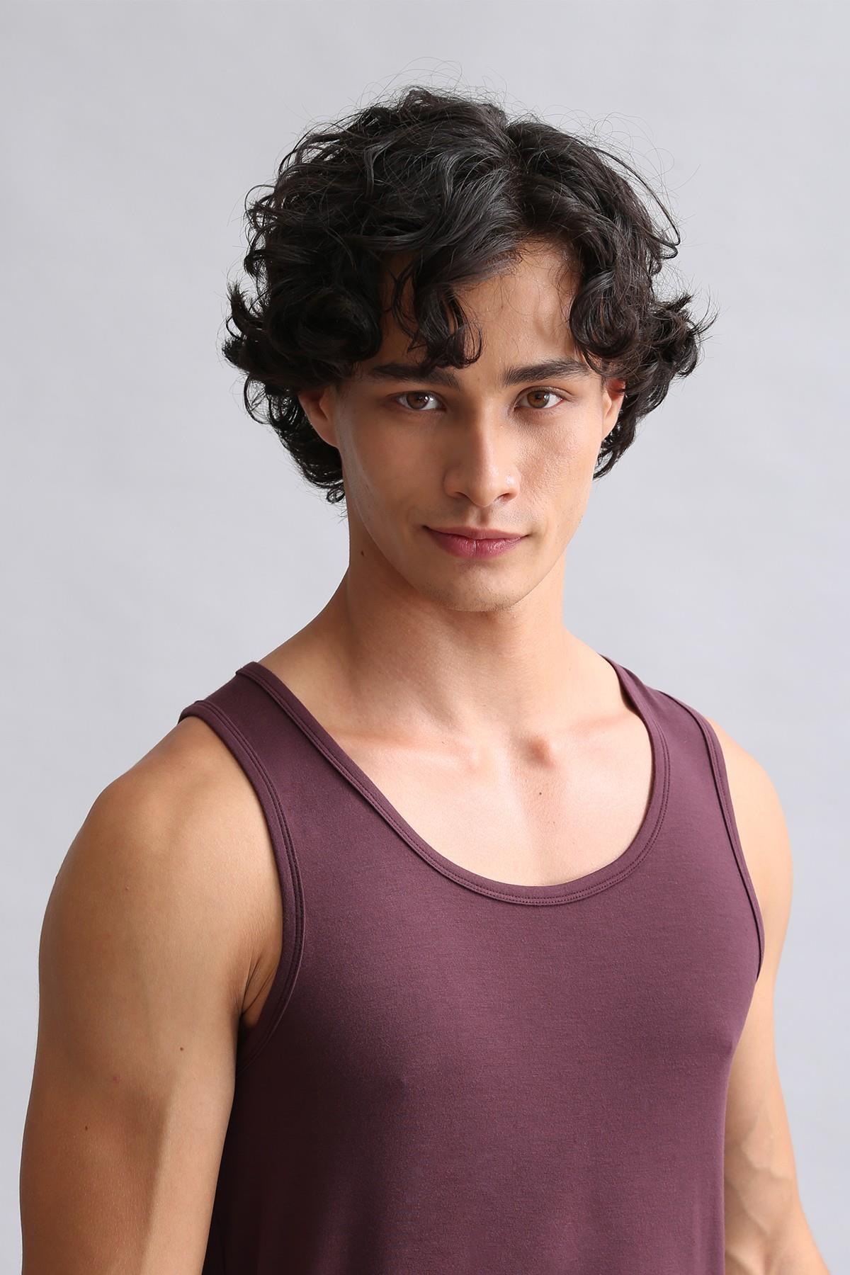 MISIRLI Modal by TENCEL HERCULES Slim Fit Basic Erkek Atlet